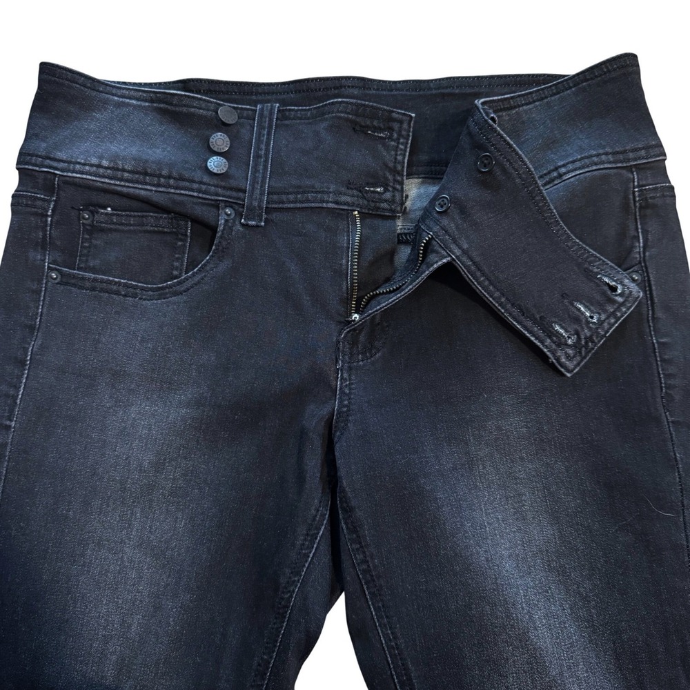 BDG Y2K Style Black Flare Jeans Size 30 High Rise Stretch Denim Urban Outfitters - Picture 11 of 13